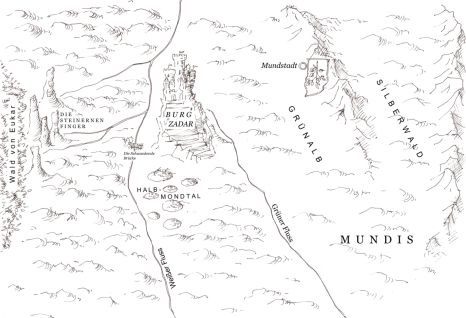 Karte des Zackengebirges
